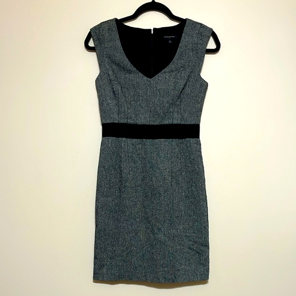 Banana Republic Wool Tweed Sheath Dress Sz 0 - Picture 2 of 8